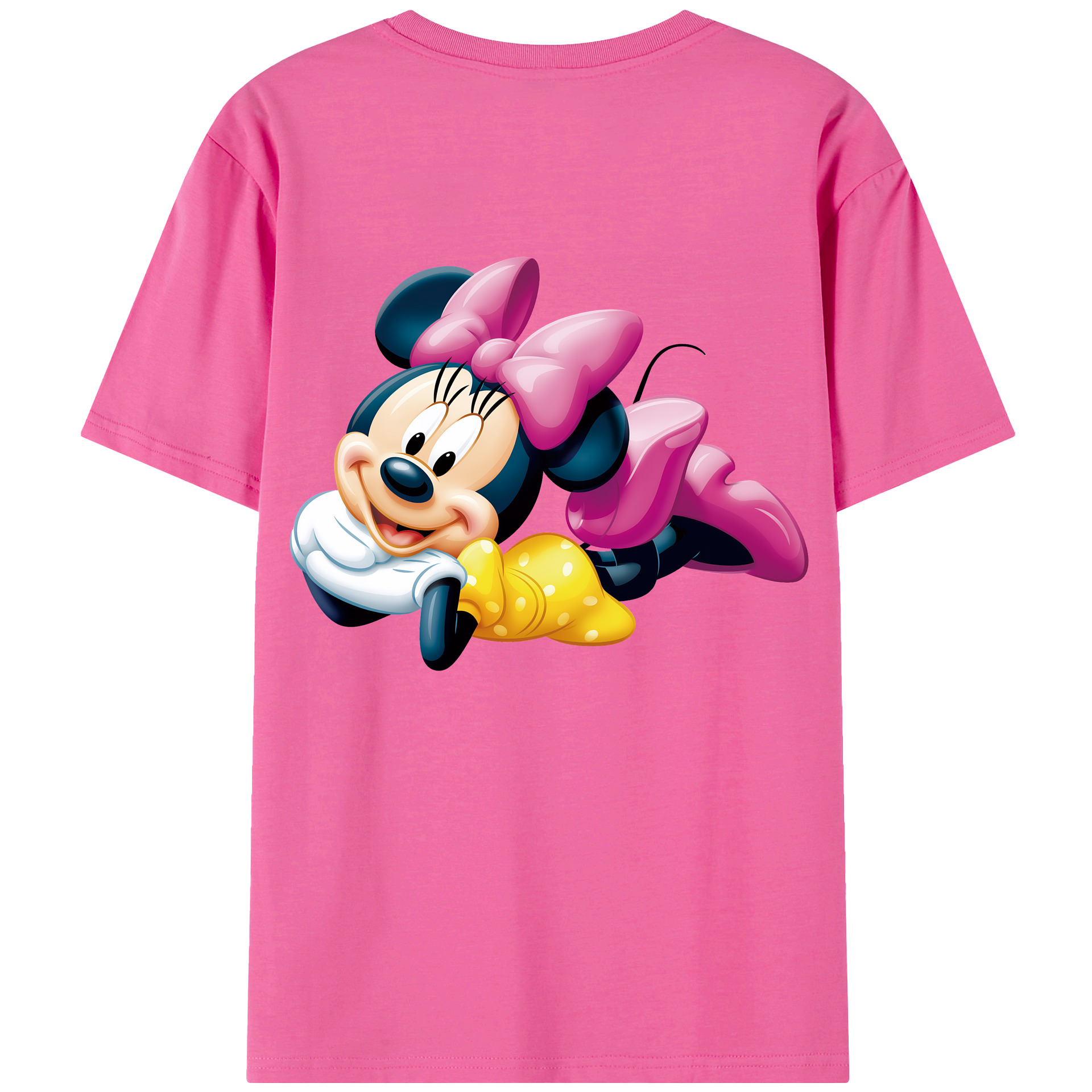 ミッキーマウス Mickey Mouse レディース半袖Tシャツ(バックプリント)